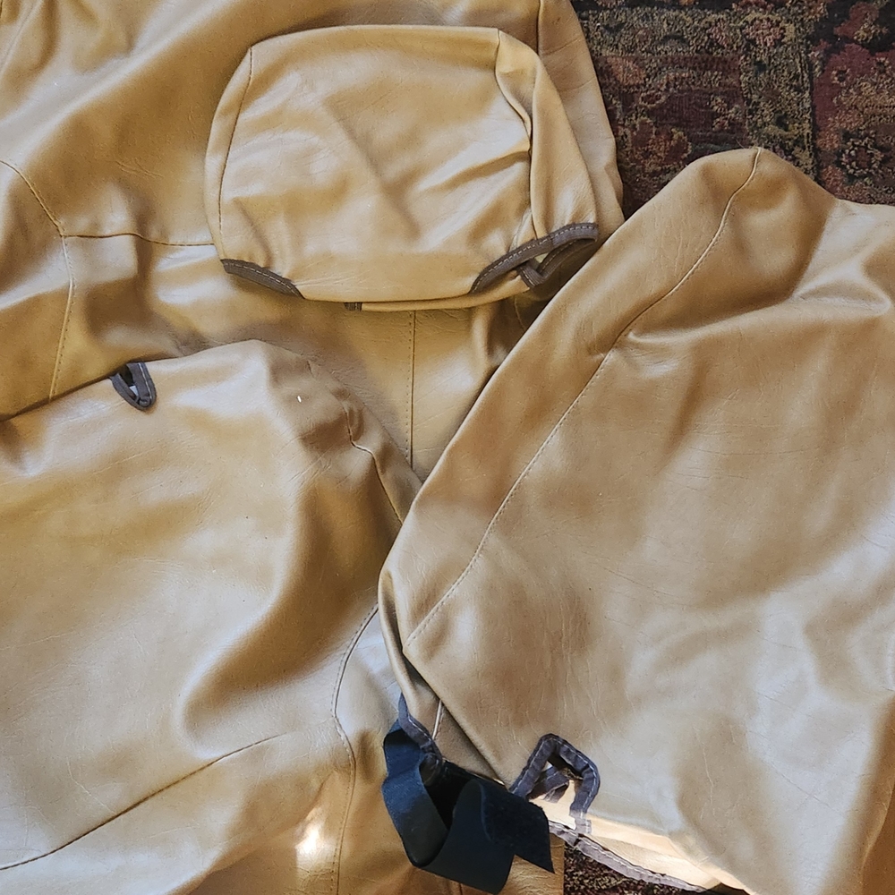 Tan Leather Car Seat Covers